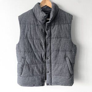 Banana Republic Men's Quilted Puffer Vest Gray